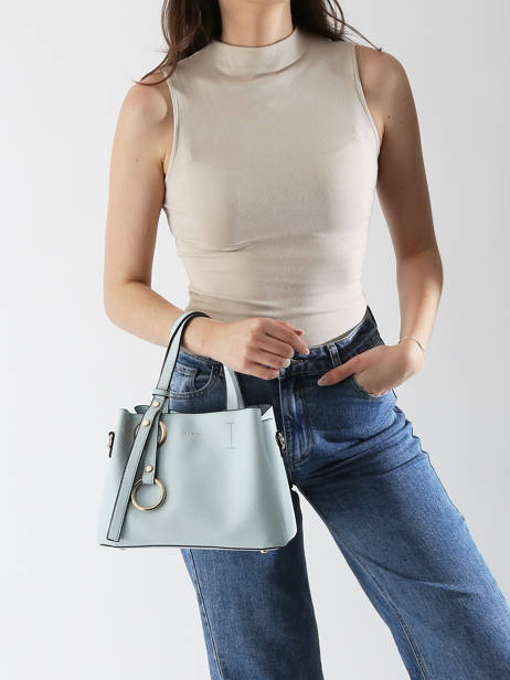 Handtas Grained Miniprix Blauw grained R1710 ander zicht 1